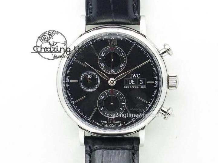 MIROTIME 0824 Stretchable Pilot Chrono 2016 IW377719 ZF 1:1 Best Edition Gray Dial on SS Bracelet A 7135